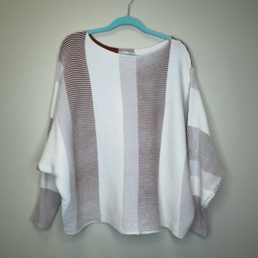 Philosophy Ribbed Dolman Sleeve Sweater - Size 2X