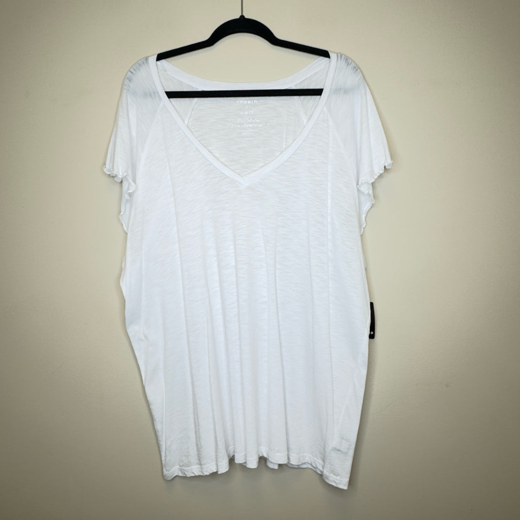 Torrid Slim Fit Flutter Sleeve Tee - Size 3X