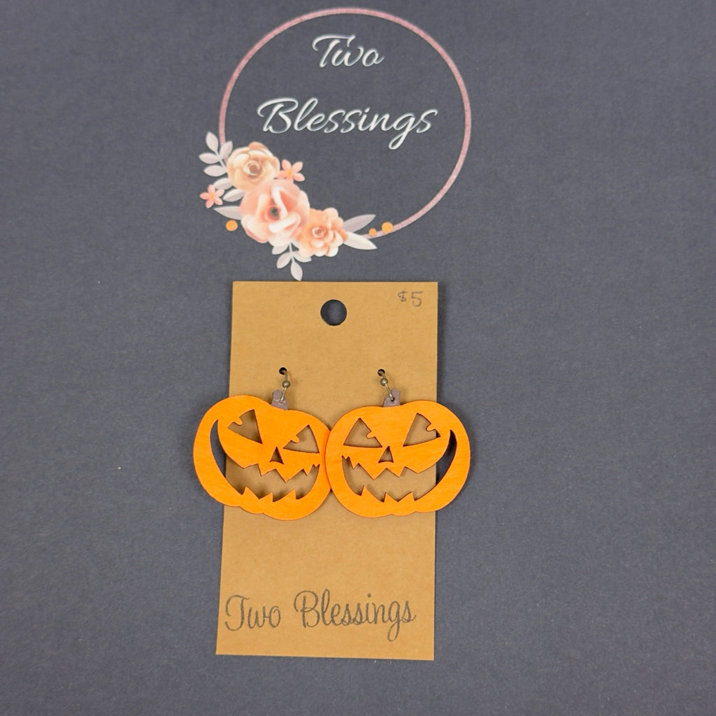 Two Blessings Earrings - Pumpkin