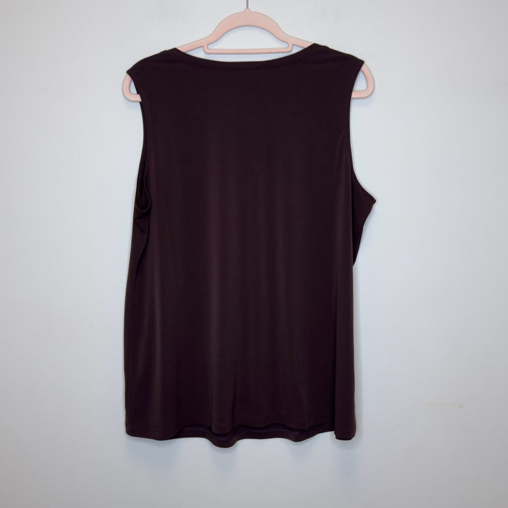 Susan Graver 2pc Cami & Cardigan - Size 1X