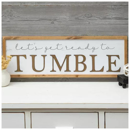 Let's Get Ready To Tumble Wood Wall Decor