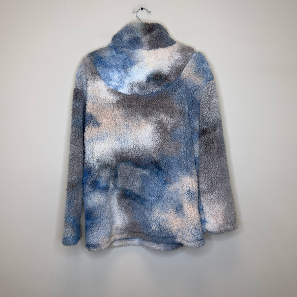 R2 Tie-Dyed Sherpa Pullover - Size Small
