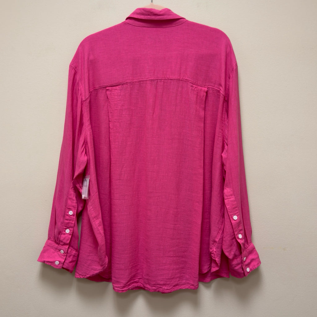 Sonoma Button Front Long Sleeve Top - Size 2X