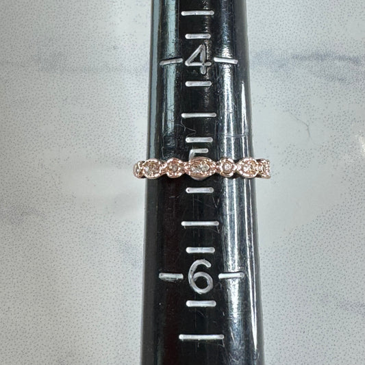 Dainty Scalloped Eternity Stacking Band - Size 5