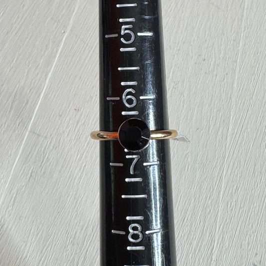 Black Onyx Gemstone Ring - Size 7