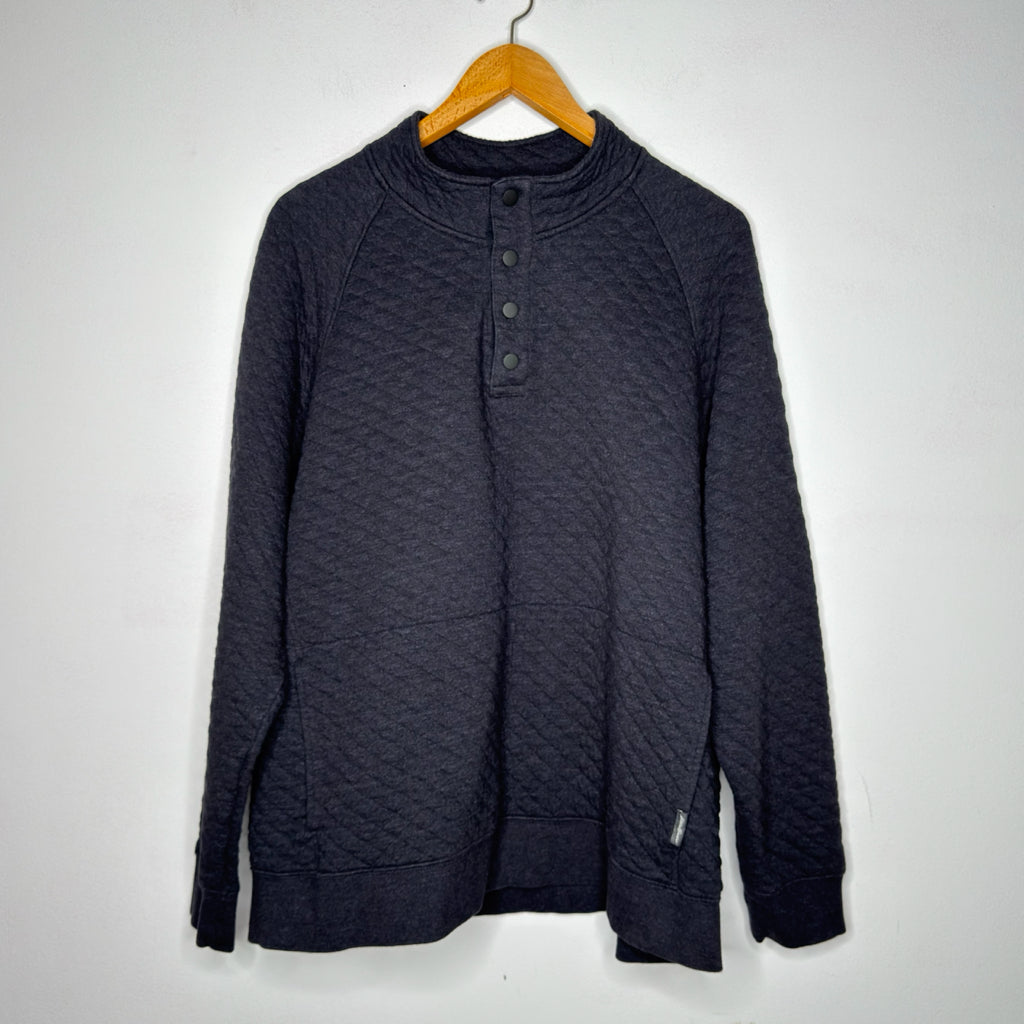 Eddie Bauer Quilted 1/4 Snap Sweatshirt - Size XXL
