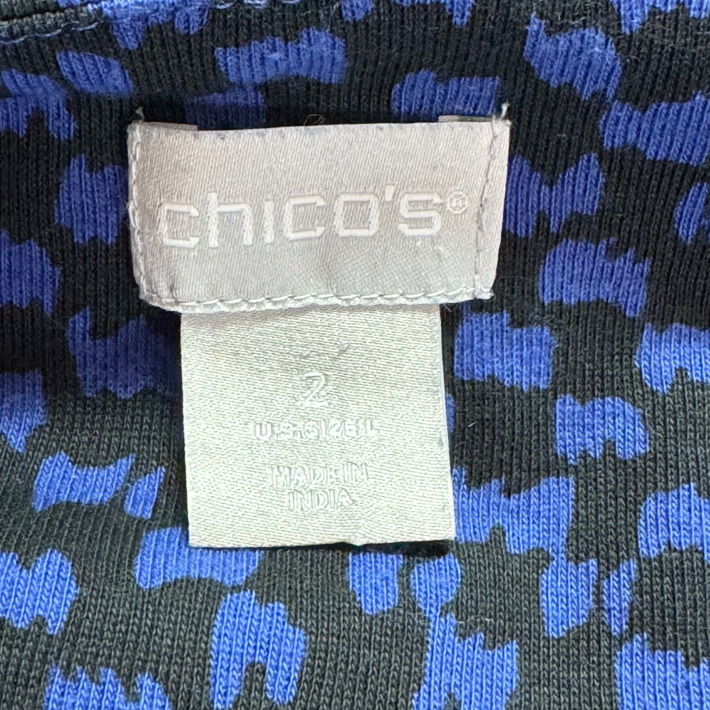 Chico’s Checked Tunic Top - Size Large