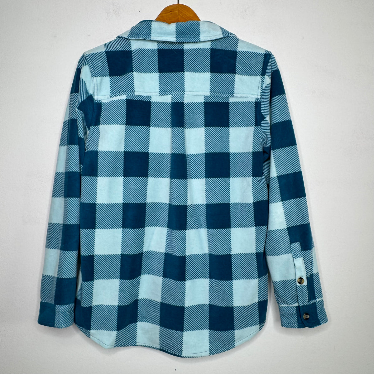 Time & True Plaid Fleece Button Front Shacket - Size Small