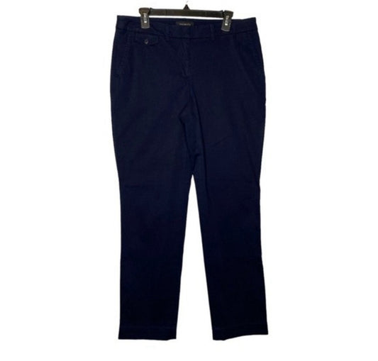 TALBOTS Navy Blue Chino Pants - Size 8