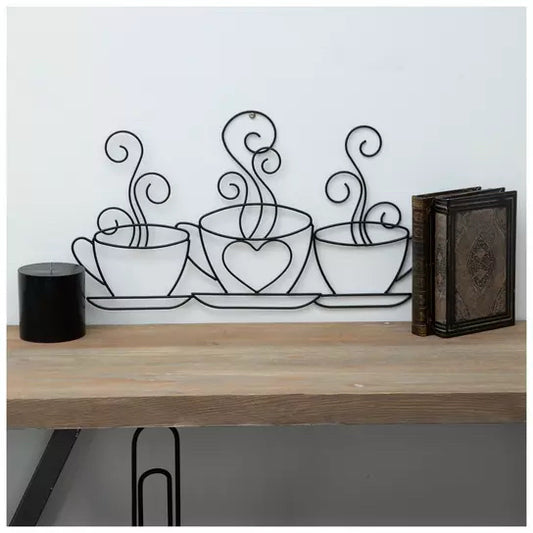 Trio Of Mugs Metal Wall Decor
