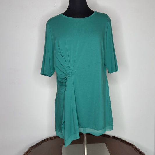 Chico's Touch of Cool Draped Tunic Top - Size Large