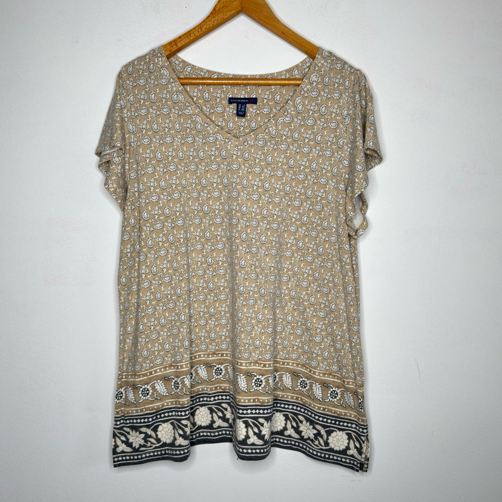 Isaac Mizrahi Live Short Sleeve Tee - Size 1X