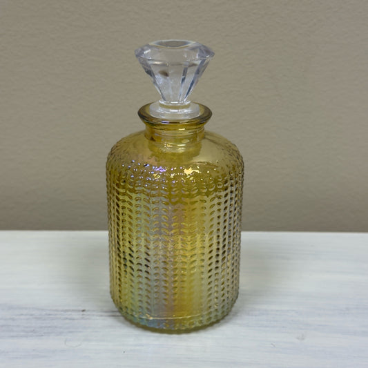 Yellow Glass Decanter Bottle