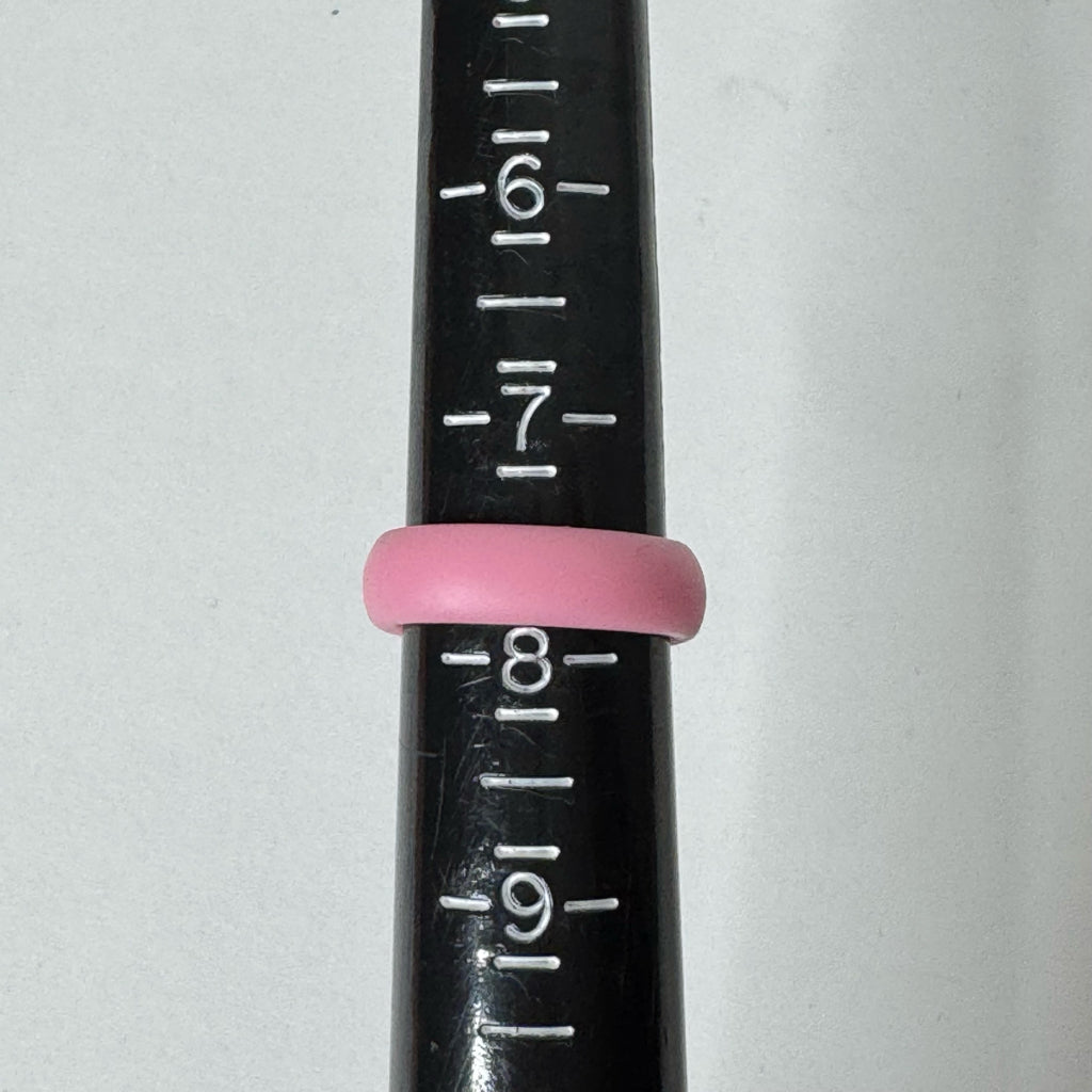 Women's Pink Silicone Ring - Size 7