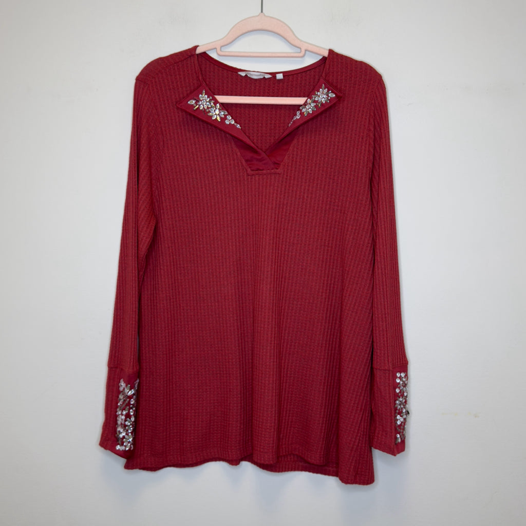 Soft Surroundings Valette Waffle Tunic - Size Large