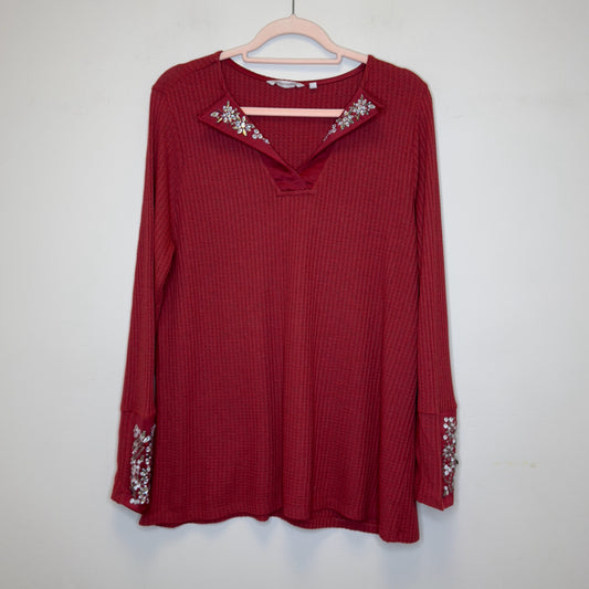 Soft Surroundings Valette Waffle Tunic - Size Large