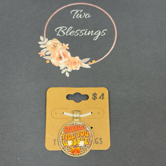 Two Blessings Charm - Gobble Till You Wobble