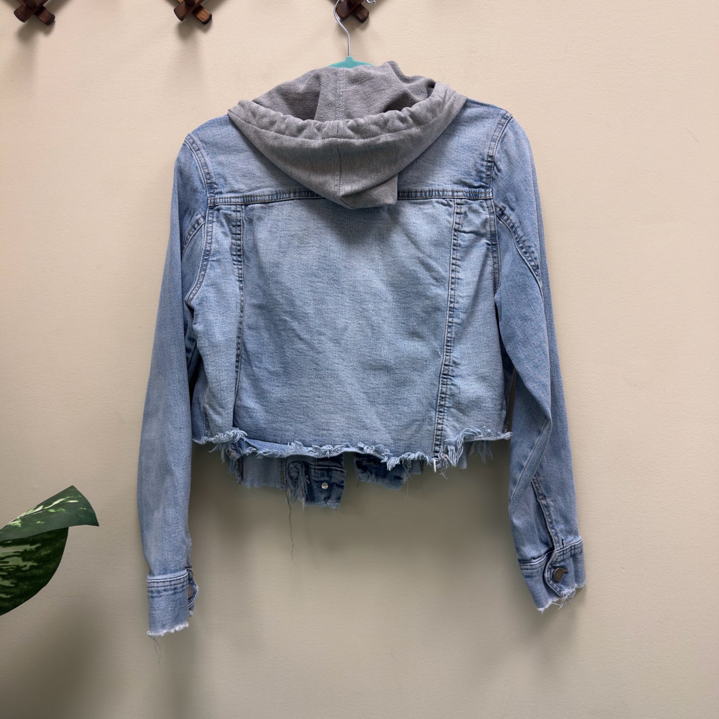 C'est Toi Denim Jacket w/Removable Hood - Size Medium