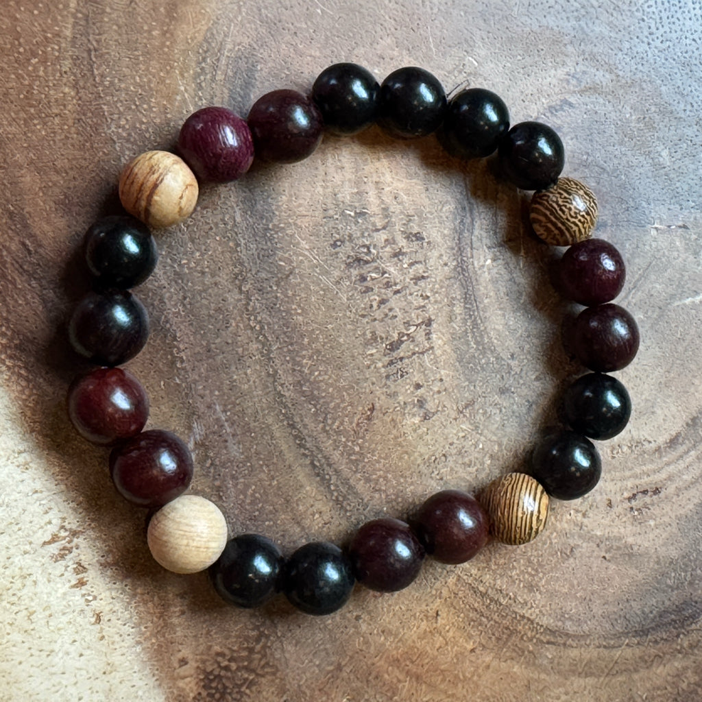 Inga Ann's Beaded Bracelet - Wood