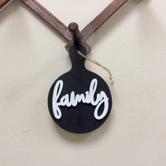 Family Hanging Sign