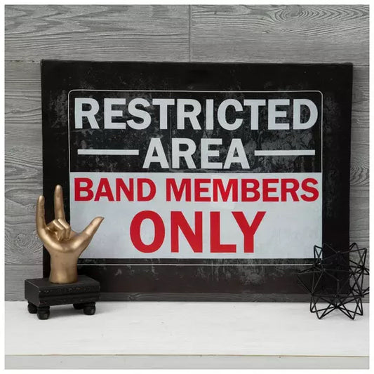 Band Members Only Canvas Wall Decor