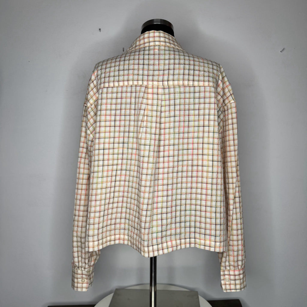 Lou & Grey Plaid Popover Pocket Shirt - Size Large
