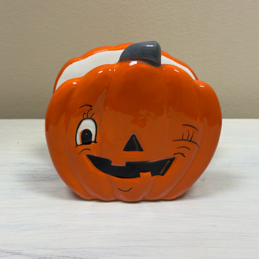 Winking Pumpkin Napkin Holder