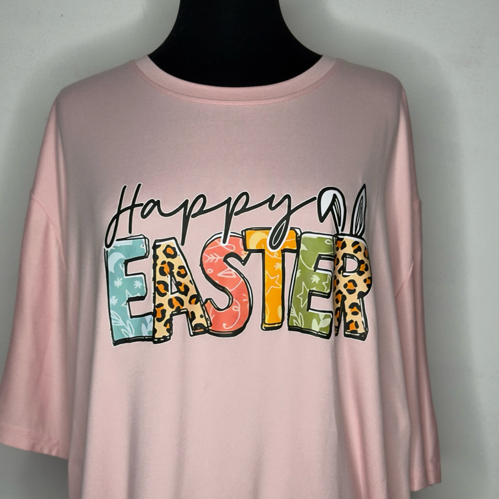 Happy Easter Graphic Tee - Size 3XL