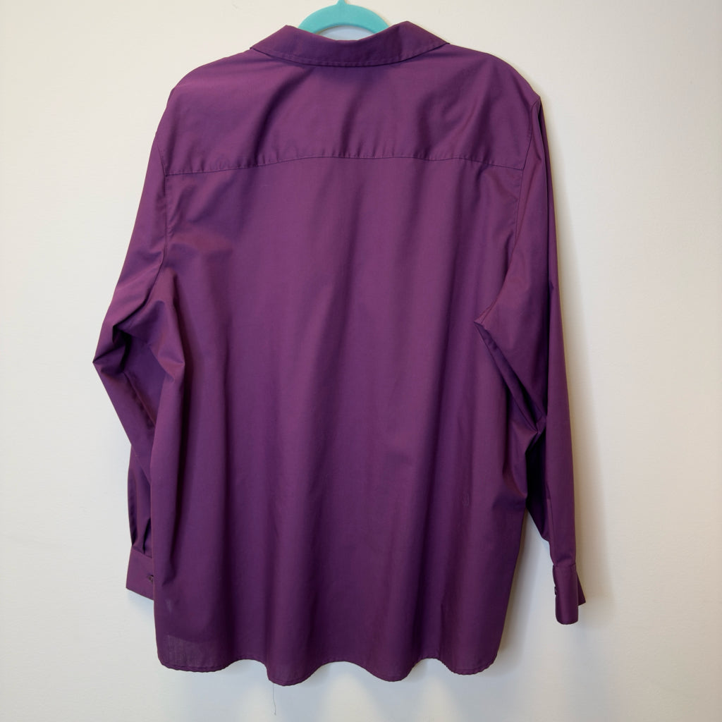 Foxcroft Wrinkle Free Top - Size 22W