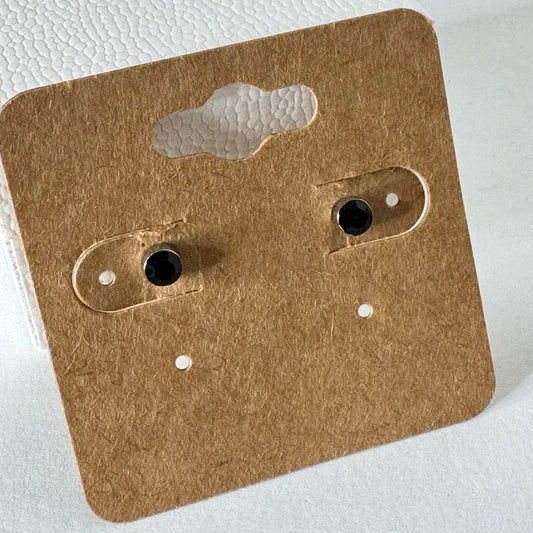Black Stud Earrings