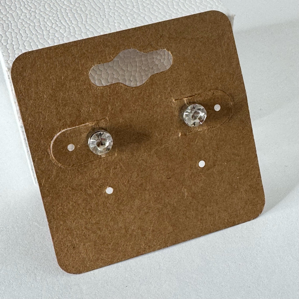 Rhinestone Stud Earrings