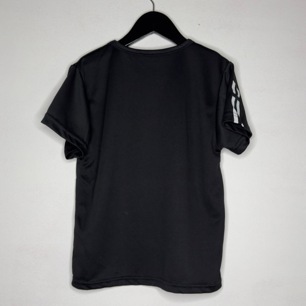 Boys Black Short Sleeve Athletic Tee - Size 8
