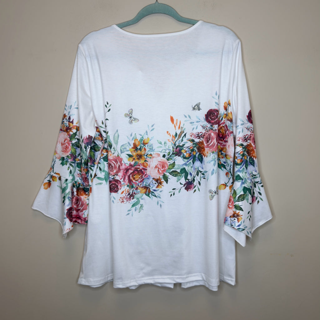 Floral Print Top - Size XXL