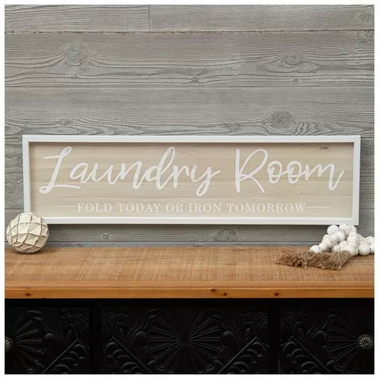 Laundry Room Wood Wall Decor