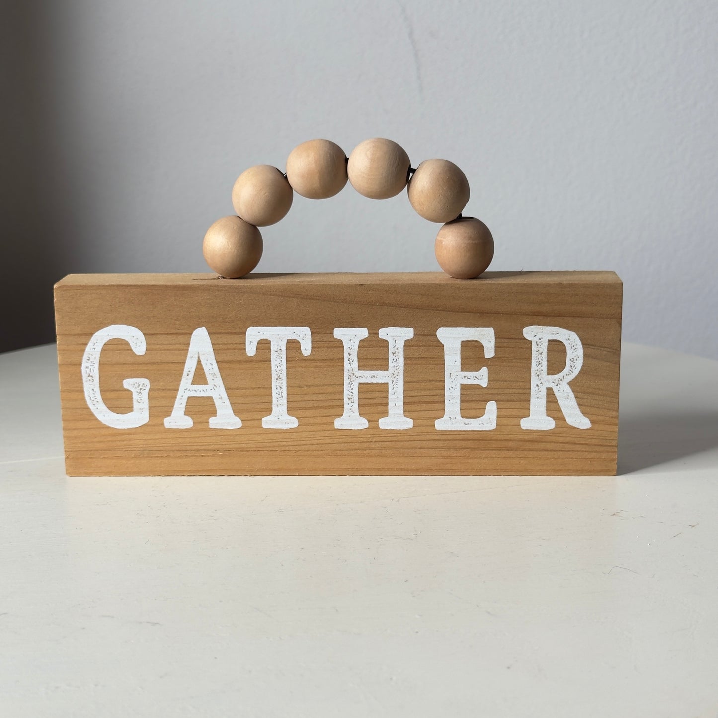 Gather Block Sign