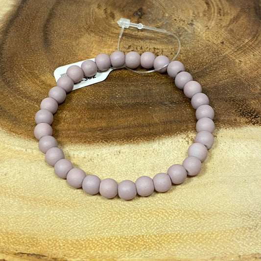 Inga Ann's Light Purple Matte Beaded Bracelet - 6mm Beads