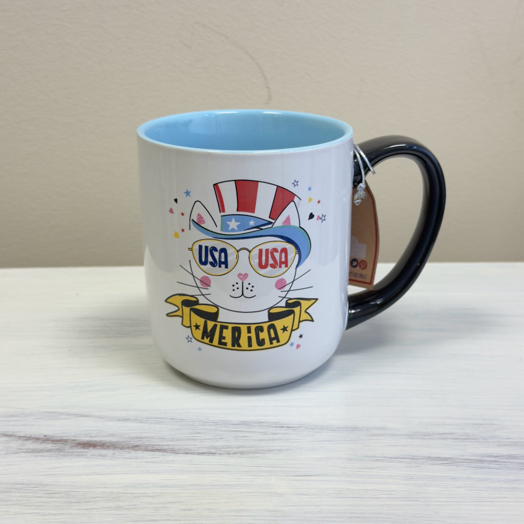 USA Cat Merica Mug