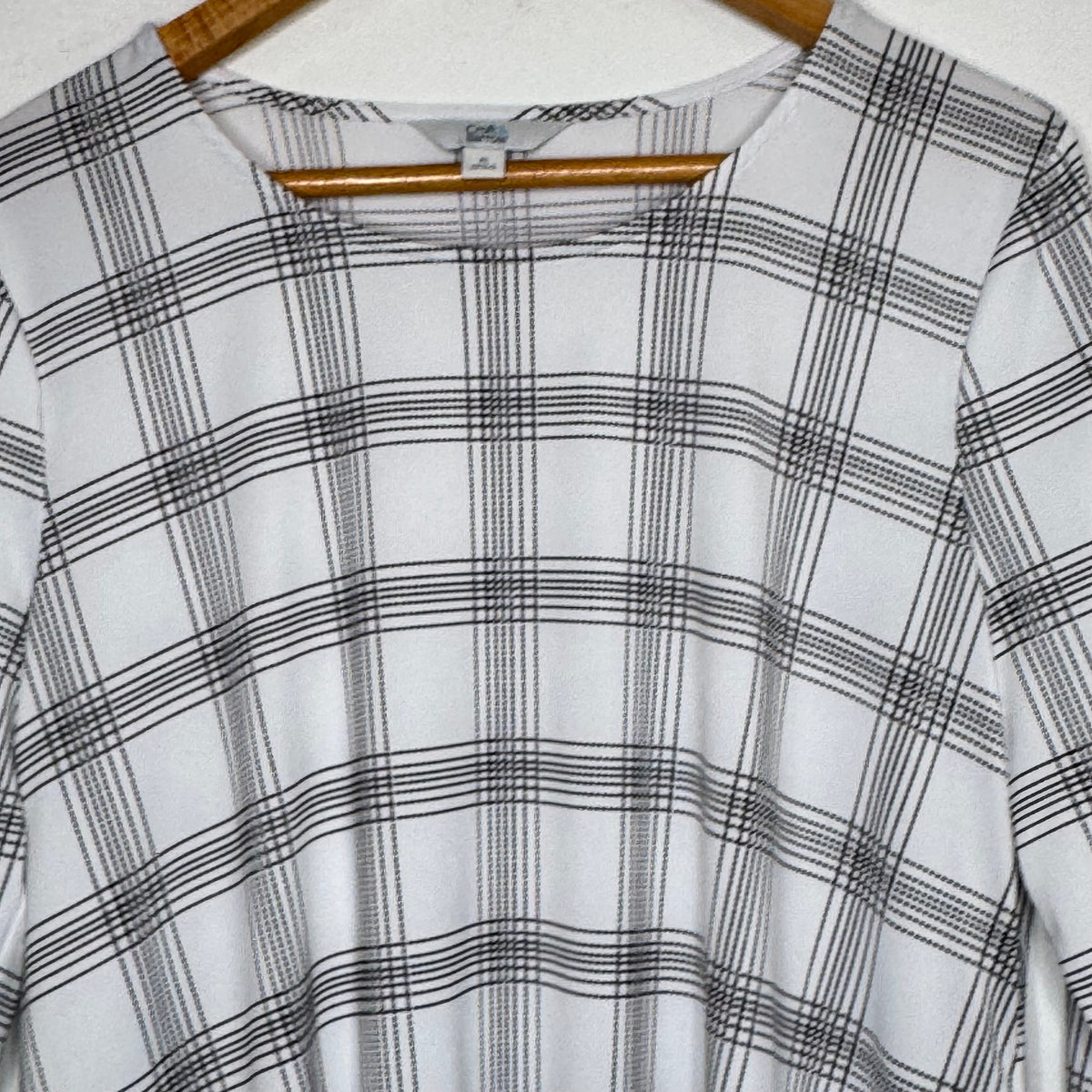 Croft & Barrow Plaid Top With Pockets - Size XL