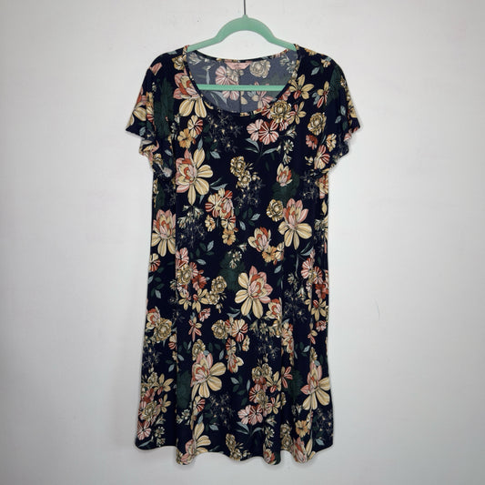 SJS Floral Print Dress - Size 2X