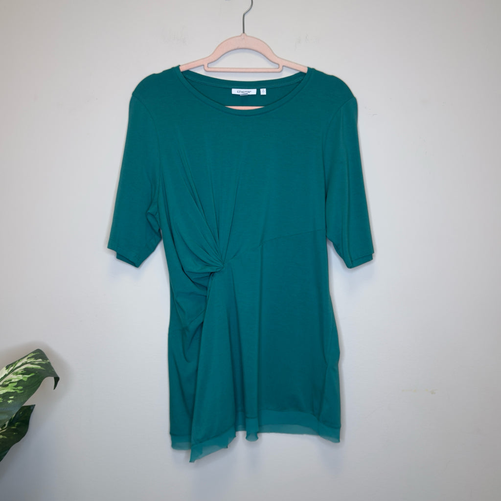 Chico's Touch of Cool Draped Tunic - Size Large