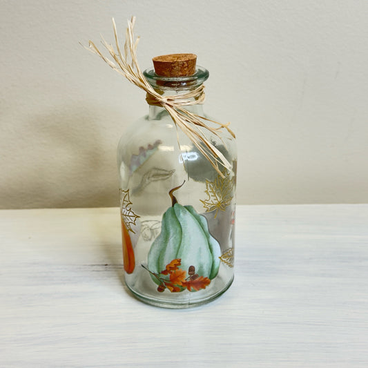 Fall Glass Vase - Pumpkins