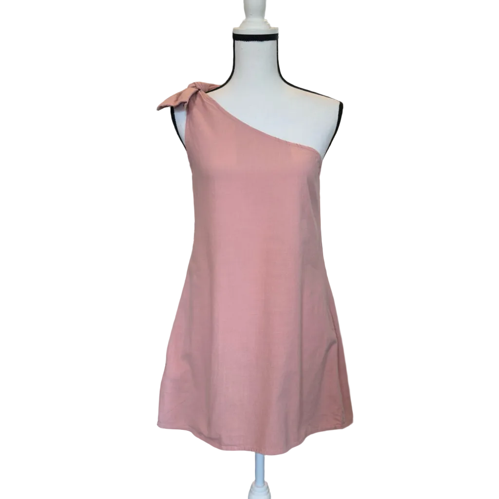 One Shoulder Mini Dress - Size Small