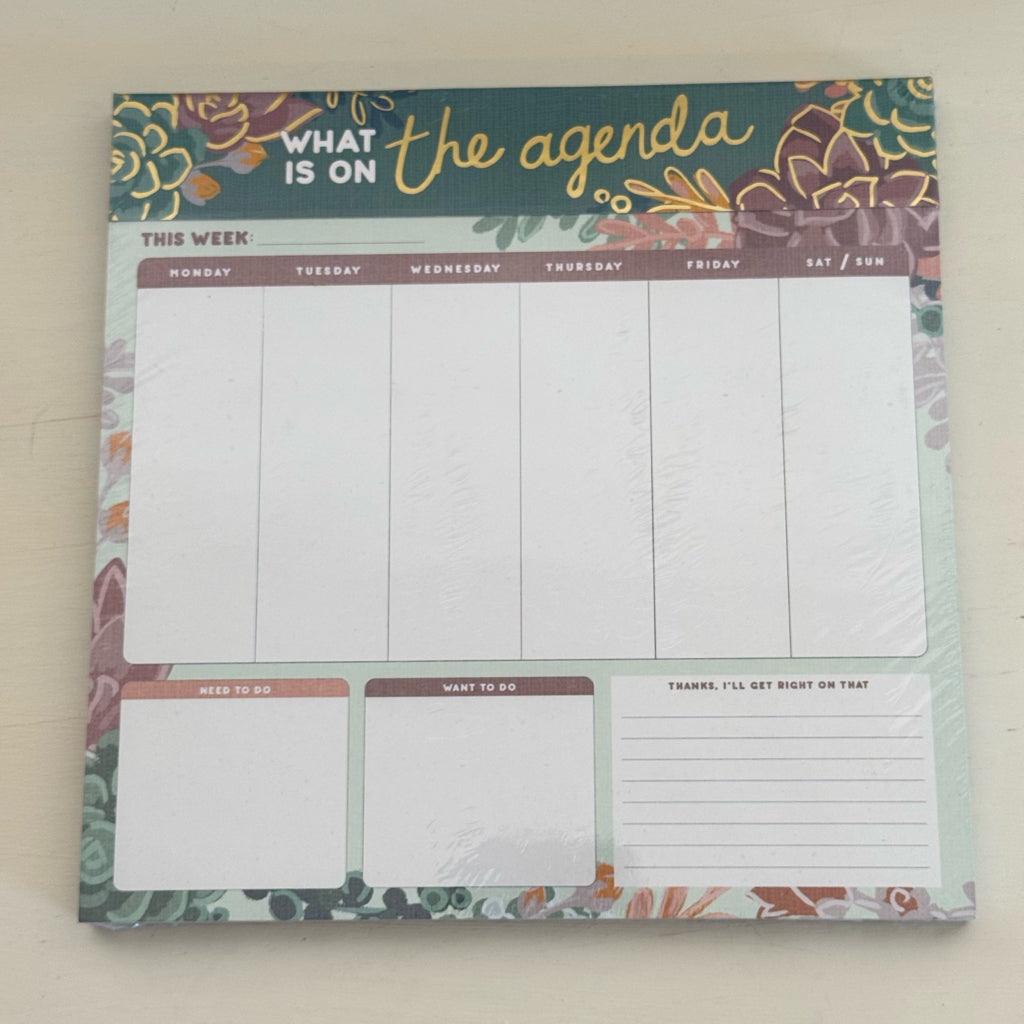 What Is On The Agenda Stationery