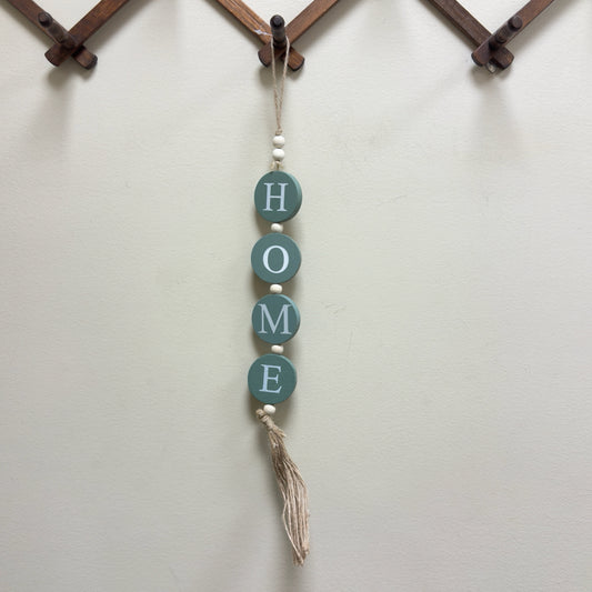 Home Beaded Hanging Sign