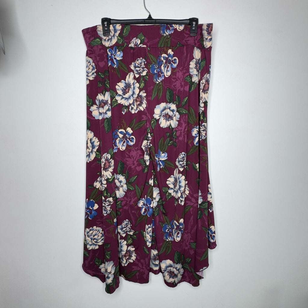 Du Jour Wide Flutter Leg Pull-On Pants - Size 2X