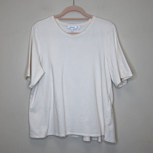 Chico's Peplum Back Tee - Size Large