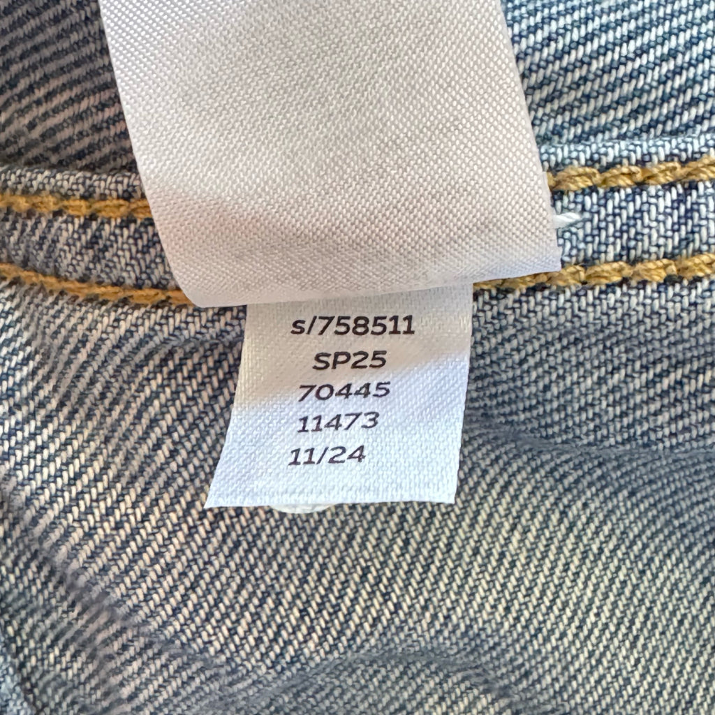 Loft Tie-Waist Denim Trucker Jacket - Size Large