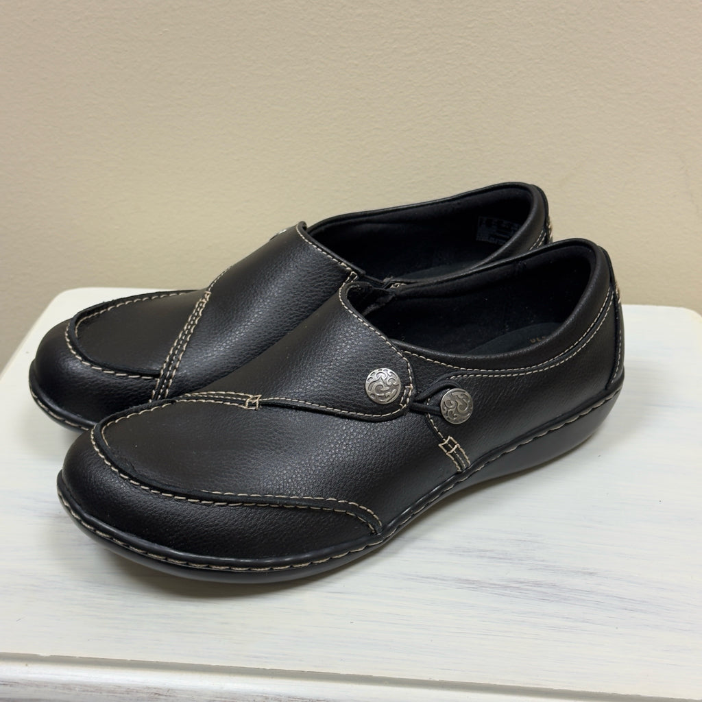 Clarks Ashland Lane Slip-On Shoes - Size 8 1/2 XW