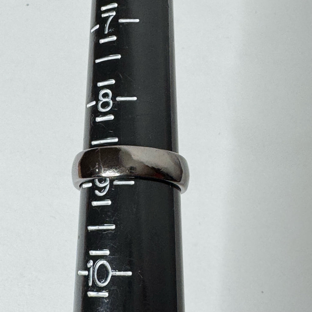 Dark Gray Solid Band Ring - Size 9