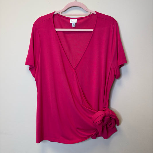 A New Day Wrap Top - Size XXL